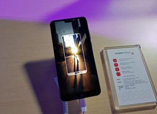 Huawei P20 Pro, prednja strana, vrhunski displej