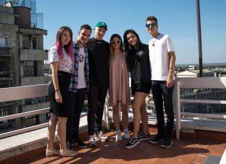 Isac Elliot sa balkanskim jutjuberima u Beogradu; Foto: kovalska.rs