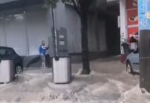 Nevreme u Beogradu; Bulevar despota Stefana; Foto: screenshot kovalska.rs